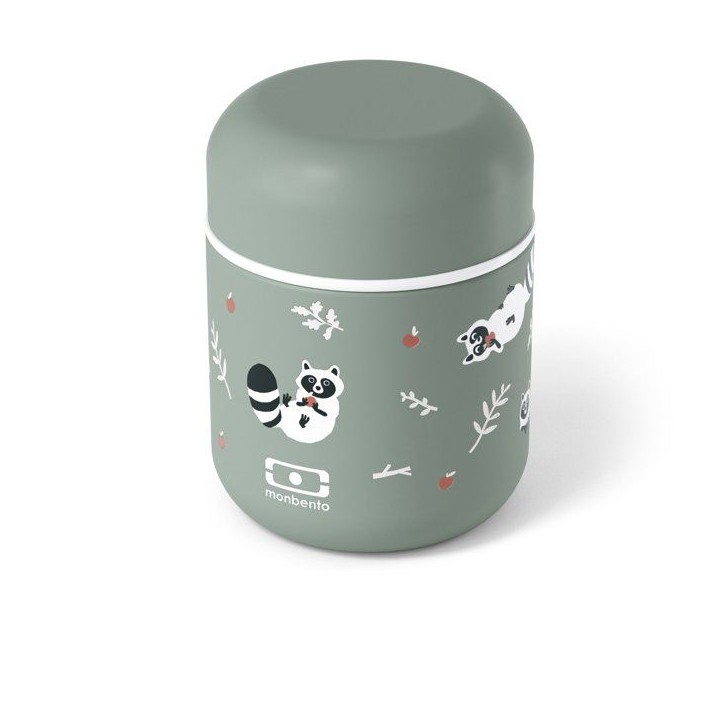 Petite Lunch Box Isotherme - MONBENTO - Boîte repas hermétique - Garde le repas chaud/frais jusqu'a 5h - MB Capsule Raccoon Petite Lunch Box Isotherme - MONBENTO - Boîte repas hermétique - Garde le repas chaud/frais jusqu'a 5h - MB Capsule Raccoon
