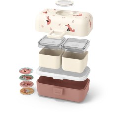Lunch Box Enfant - MONBENTO - 3 Compartiments - Sans BPA - MB Tresor F