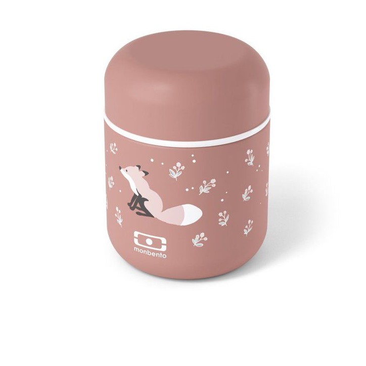 Petite Lunch Box Isotherme - MONBENTO - Boîte repas hermétique - Garde le repas chaud/frais jusqu'a 5h - MB Capsule Fox