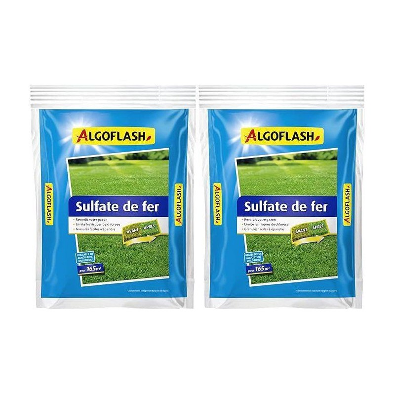 Amendement minéral - ALGOFLASH - Sulfate de fer - 5 kg