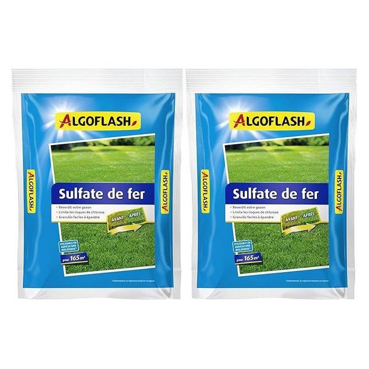 Amendement minéral - ALGOFLASH - Sulfate de fer - 5 kg Amendement minéral - ALGOFLASH - Sulfate de fer - 5 kg
