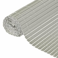 Canisse PVC double face - NATURE - 10 mm - Taupe - 3 x 1 m