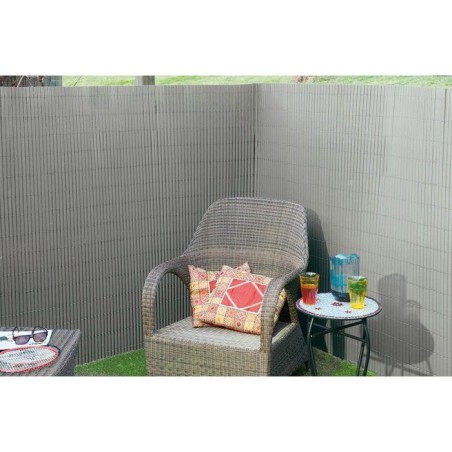 Canisse PVC double face - NATURE - 10 mm - Taupe - 3 x 1 m