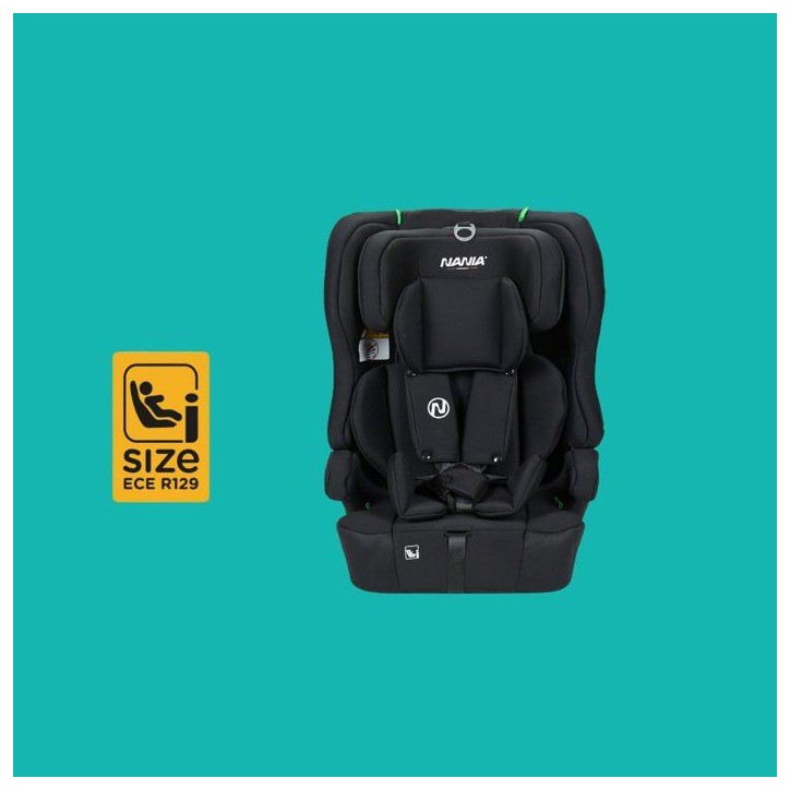 Siege auto - NANIA - LIMA - Groupe 1/2/3 - 76-150 cm - Isofix - I-Size - Réducteur - Noir Siege auto - NANIA - LIMA - Groupe 1/2/3 - 76-150 cm - Isofix - I-Size - Réducteur - Noir