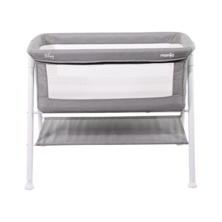 Berceau bébé NANIA HILLARY - Des la naissance - 9 Kg max - Matelas 3cm d'épaisseur inclus - Espace de rangement sous le berce