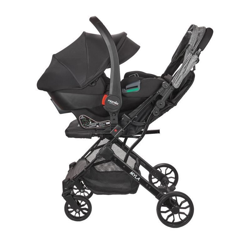 NANIA - Poussette combinée 2-en-1 avec siege auto Rimini - MYLA - 4 r
