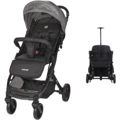 NANIA - Poussette combinée 2-en-1 avec siege auto Rimini - MYLA - 4 roues - Noir