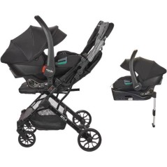 NANIA - Poussette combinée 2-en-1 avec siege auto Rimini + base isofi