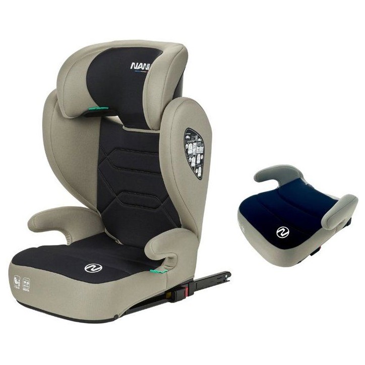 Siege auto - NANIA - Bogota - Groupe 2/3 - I-size - 100/150 cm - Isofix - 4 a 12 ans - Tetiere réglable - Noir Siege auto - NANIA - Bogota - Groupe 2/3 - I-size - 100/150 cm - Isofix - 4 a 12 ans - Tetiere réglable - Noir