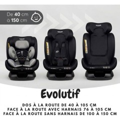 Siege auto enfant - Nania - Prato Evol - 40-150 cm - I-Size - Inclinab