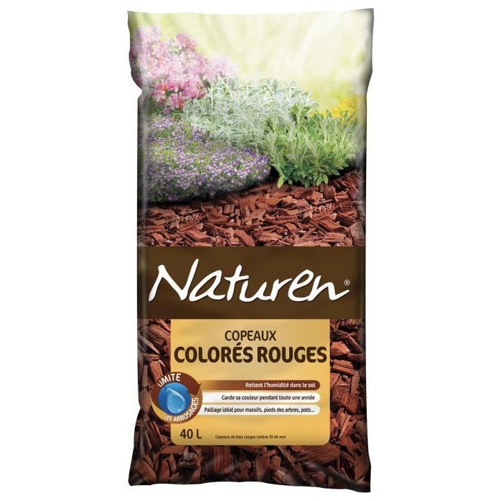 Copeaux Colorés Rouges - NATUREN - 40L Copeaux Colorés Rouges - NATUREN - 40L