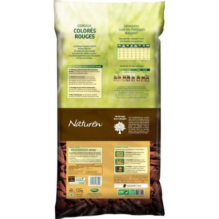 Copeaux Colorés Rouges - NATUREN - 40L