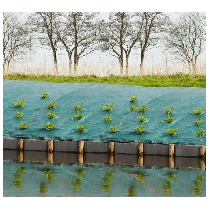 Toile de paillage paysages verte, 1 x 25 m - traité anti UV, 100 g/m² - Bâche de sol anti mauvaises herbes
