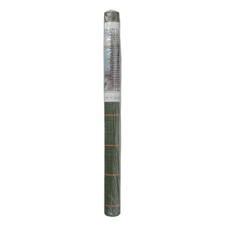 Toile de paillage paysages verte, 1 x 25 m - traité anti UV, 100 g/m² - Bâche de sol anti mauvaises herbes