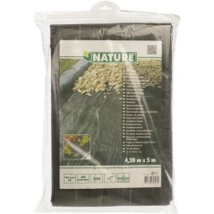 Toile de paillage paysages noire 4,20 x 5 m, traité anti UV, 100 g/m