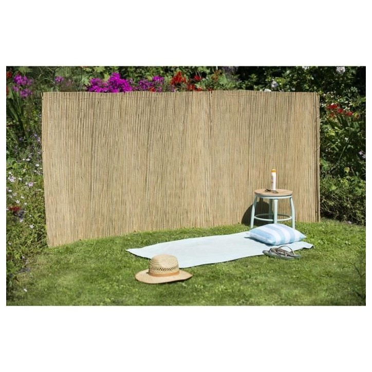 Canisse de Carex Naturel - 100% Occultant - 1x3m - Épaisseur 6/7mm - NATURE