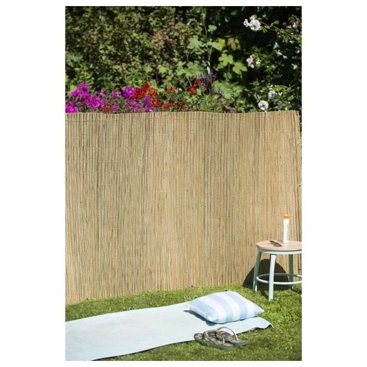 Canisse de Carex Naturel - 100% Occultant - 1x3m - Épaisseur 6/7mm - NATURE