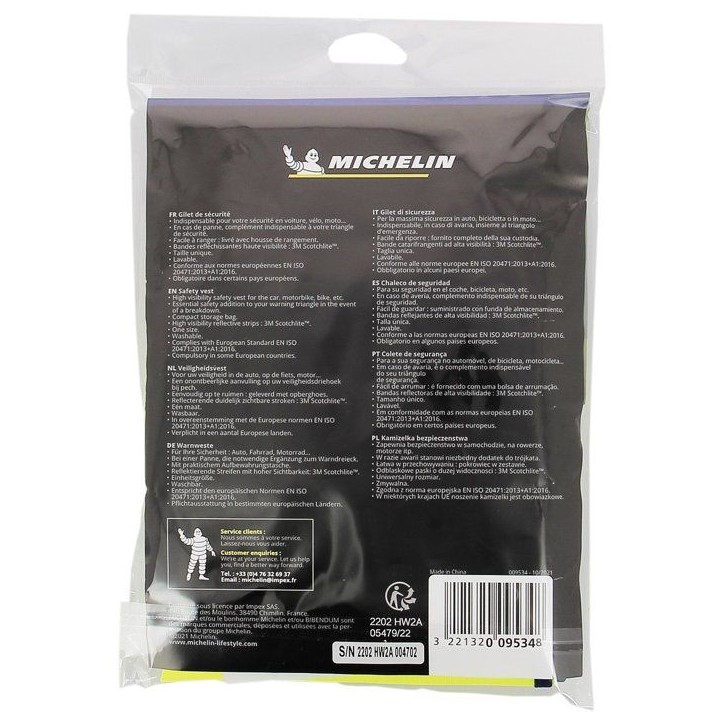Michelin gilet de sécurité