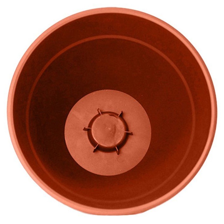 Pot de fleur Rond - EDA - Osaka - Ø 40 cm - 28,3 L - Intérieur/Extérieur - Ø 41 x H.34,3 cm - Orange Terre Battue Pot de fleur Rond - EDA - Osaka - Ø 40 cm - 28,3 L - Intérieur/Extérieur - Ø 41 x H.34,3 cm - Orange Terre Battue