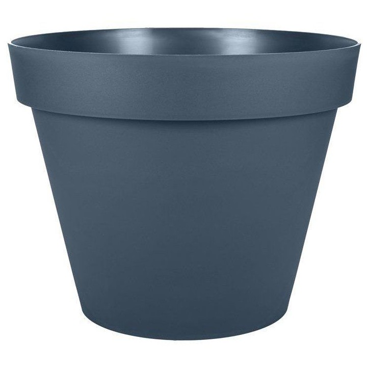 Pot de fleur Rond - Ø 30 cm - EDA - Toscane - 10 L - Intérieur/Extérieur - Ø 30 x H 24 cm - Bleu Jean Pot de fleur Rond - Ø 30 cm - EDA - Toscane - 10 L - Intérieur/Extérieur - Ø 30 x H 24 cm - Bleu Jean
