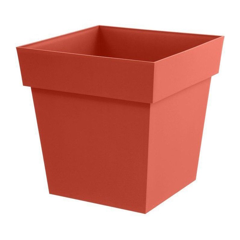 Pot de fleur carré - Toscane - EDA - 39 x 39 x H. 39 cm - Intérieur