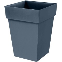 Pot de fleur mi-haut carré - Toscane - EDA - 39 x 39 x H. 53 cm - Int