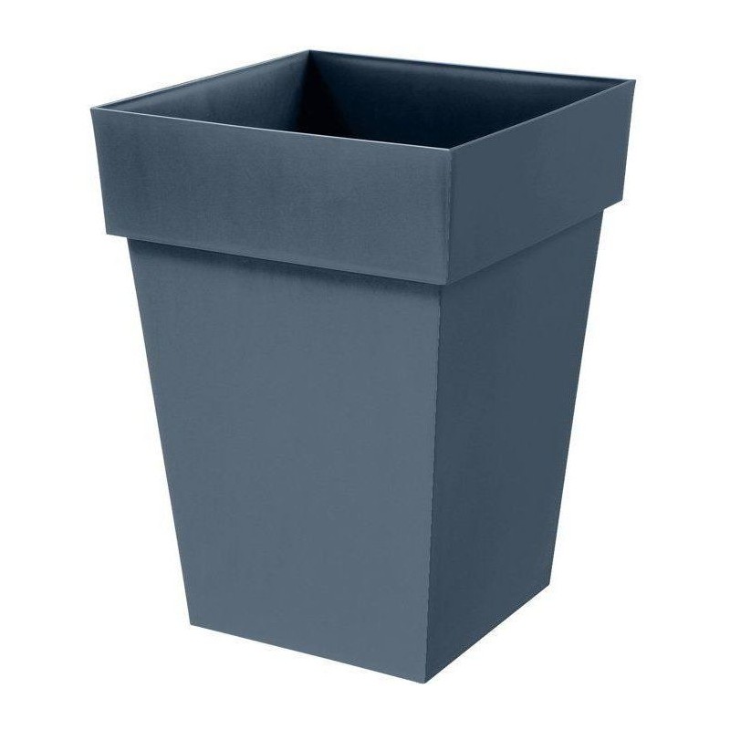 Pot de fleur mi-haut carré - Toscane - EDA - 39 x 39 x H. 53 cm - Int