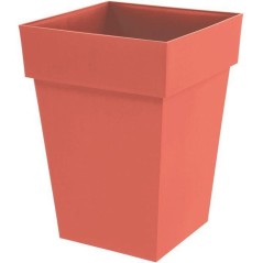Pot de fleur mi-haut carré - Toscane - EDA - 39 x 39 x H. 53 cm - Int