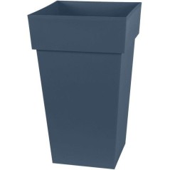 Pot de fleurs haut carré - Toscane - EDA - 39 x 39 x H. 65 cm - Inté