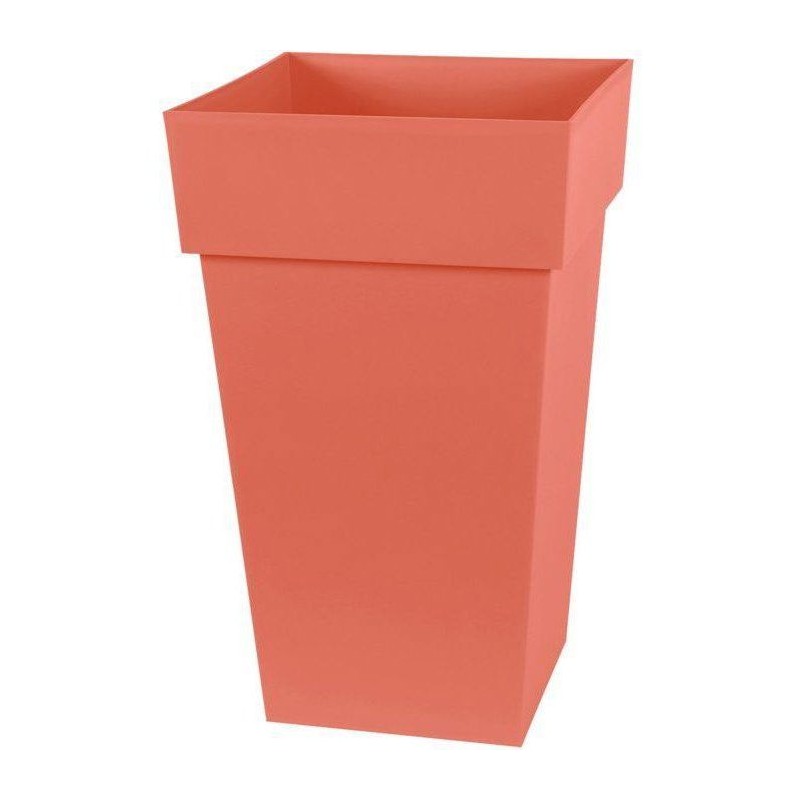 Pot de fleurs haut carré - Toscane - EDA - 39 x 39 x H. 65 cm - Inté