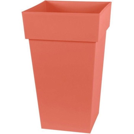 Pot de fleurs haut carré - Toscane - EDA - 39 x 39 x H. 65 cm - Inté