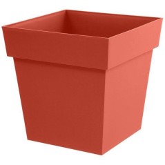 Pot de fleur carré - Toscane - EDA - 32 x 32 x H. 32 cm - Intérieur