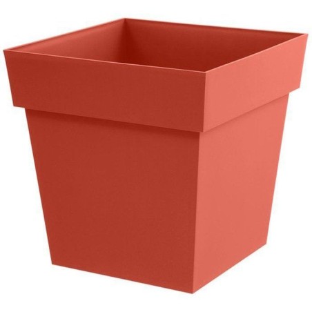 Pot de fleur carré - Toscane - EDA - 32 x 32 x H. 32 cm - Intérieur