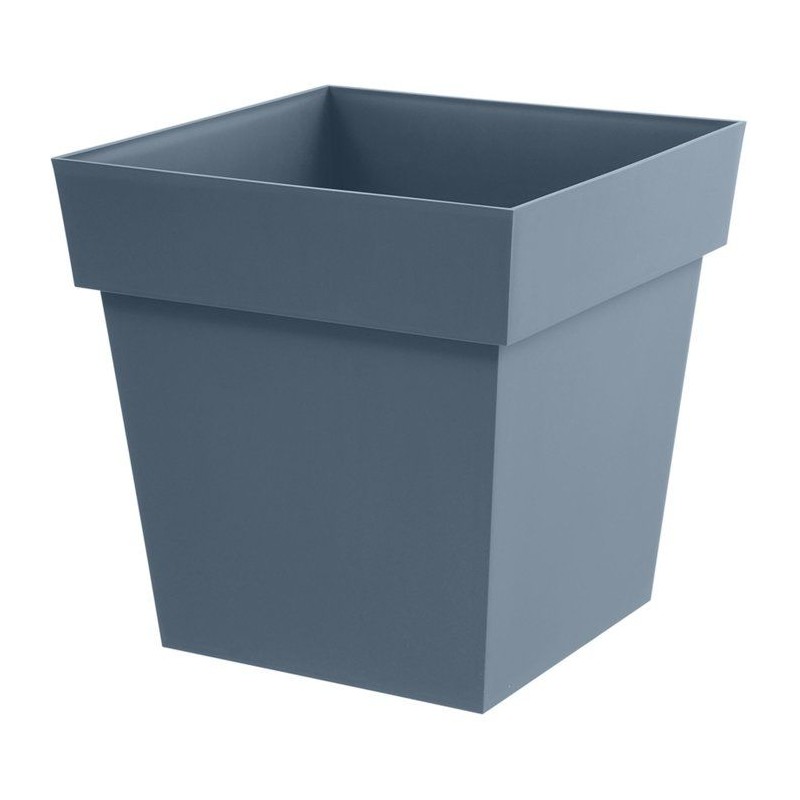 Pot de fleur carré - Toscane - EDA - 49,5 x 49,5 x H.52,5 cm - Intér