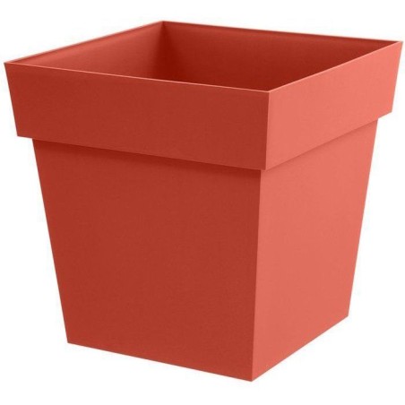 Pot de fleur carré - Toscane - EDA - 49,5 x 49,5 x H.52,5 cm - Intér