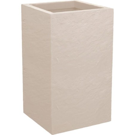 Pot de fleur Carré Haut 30 cm - EDA - Volcania Up - 36 L - Intérieur