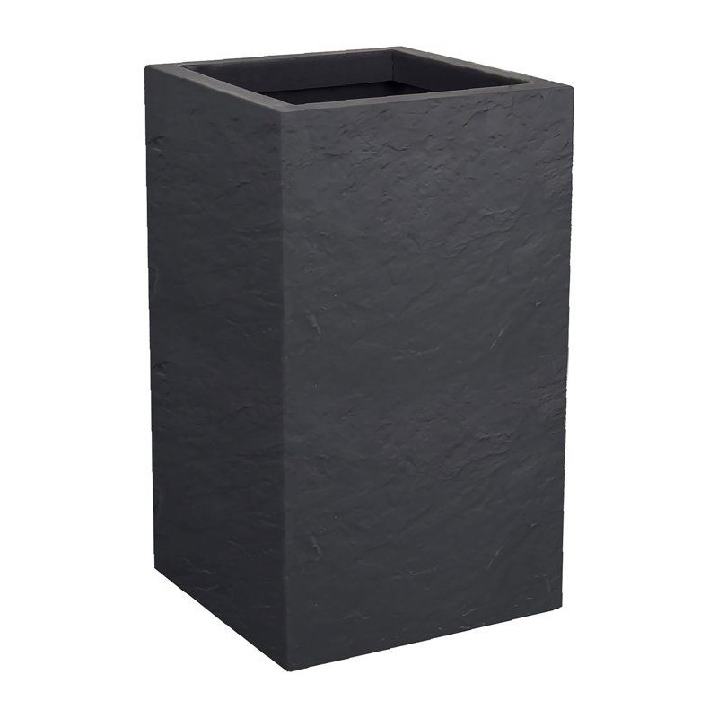 Pot de fleur Carré Haut 30 cm - EDA - Volcania Up - 36 L - Intérieur