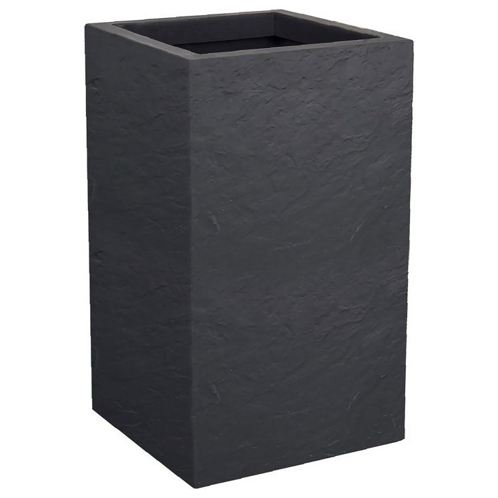Pot de fleur Carré Haut 30 cm - EDA - Volcania Up - 36 L - Intérieur/Extérieur - 29,5 x 29,5 x H. 49,5 cm - Gris Anthracite Pot de fleur Carré Haut 30 cm - EDA - Volcania Up - 36 L - Intérieur/Extérieur - 29,5 x 29,5 x H. 49,5 cm - Gris Anthracite