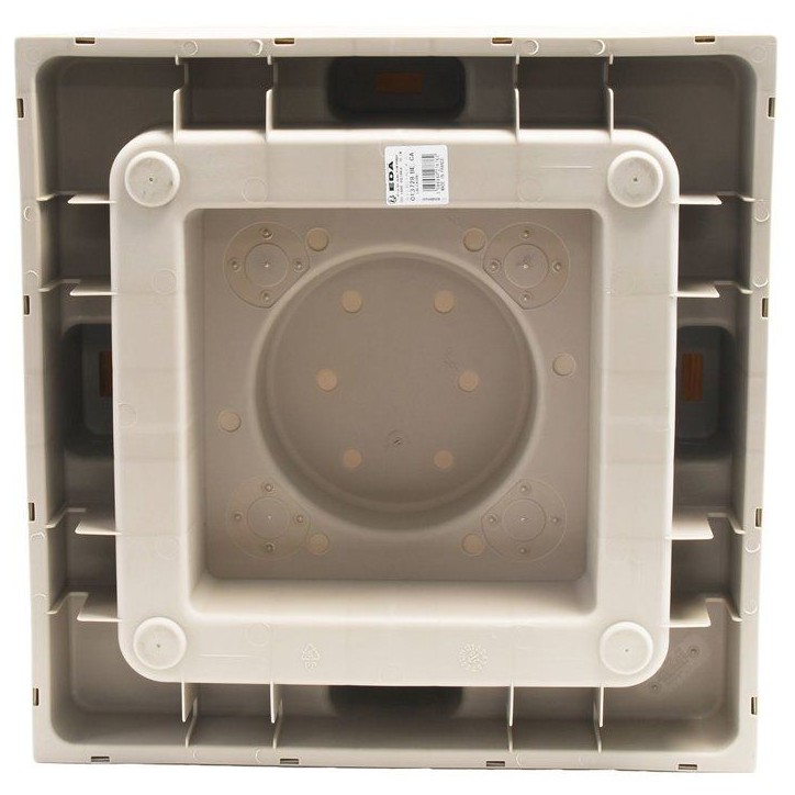 Pot de fleurs Carré 50 cm - EDA - Volcania - 57 L - Intérieur/Extérieur - Décor Pierre - 49,5 x 49,5 x H. 49,5 cm - Beige Ca Pot de fleurs Carré 50 cm - EDA - Volcania - 57 L - Intérieur/Extérieur - Décor Pierre - 49,5 x 49,5 x H. 49,5 cm - Beige Ca