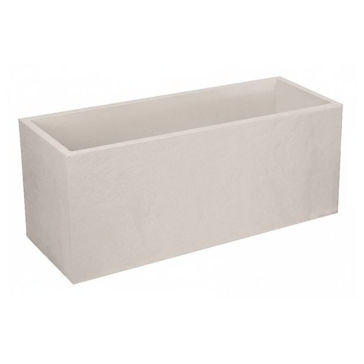 Jardiniere - EDA - Volcania - 98 L - Intérieur / Extérieur - Décor Pierre - 99,5 x 39 x H. 43 cm - Beige Calcaire Jardiniere - EDA - Volcania - 98 L - Intérieur / Extérieur - Décor Pierre - 99,5 x 39 x H. 43 cm - Beige Calcaire