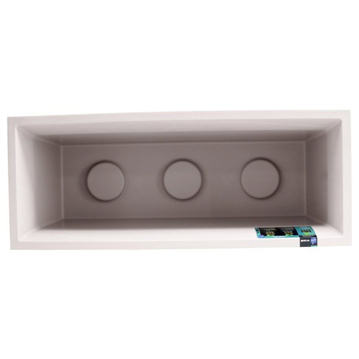 Jardiniere - EDA - Volcania - 98 L - Intérieur / Extérieur - Décor Pierre - 99,5 x 39 x H. 43 cm - Beige Calcaire Jardiniere - EDA - Volcania - 98 L - Intérieur / Extérieur - Décor Pierre - 99,5 x 39 x H. 43 cm - Beige Calcaire