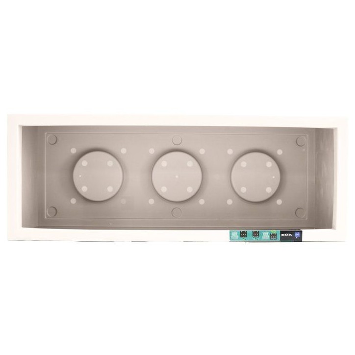 Jardiniere - EDA - Volcania Up - 57 L - Intérieur/Extérieur - Décor Pierre - 79,5 x 29,5 x H. 29,5 cm - Beige Calcaire Jardiniere - EDA - Volcania Up - 57 L - Intérieur/Extérieur - Décor Pierre - 79,5 x 29,5 x H. 29,5 cm - Beige Calcaire
