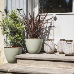 Pot de fleurs Rond Ø 40 cm - EDA - Element - 26,2 L - Systeme de drai