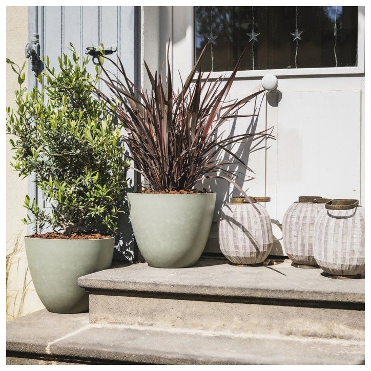 Pot de fleurs Rond Ø 40 cm - EDA - Element - 26,2 L - Systeme de drainage - Intérieur / Extérieur - Ø 39,4 x H 31,6 cm - Kak Pot de fleurs Rond Ø 40 cm - EDA - Element - 26,2 L - Systeme de drainage - Intérieur / Extérieur - Ø 39,4 x H 31,6 cm - Kak
