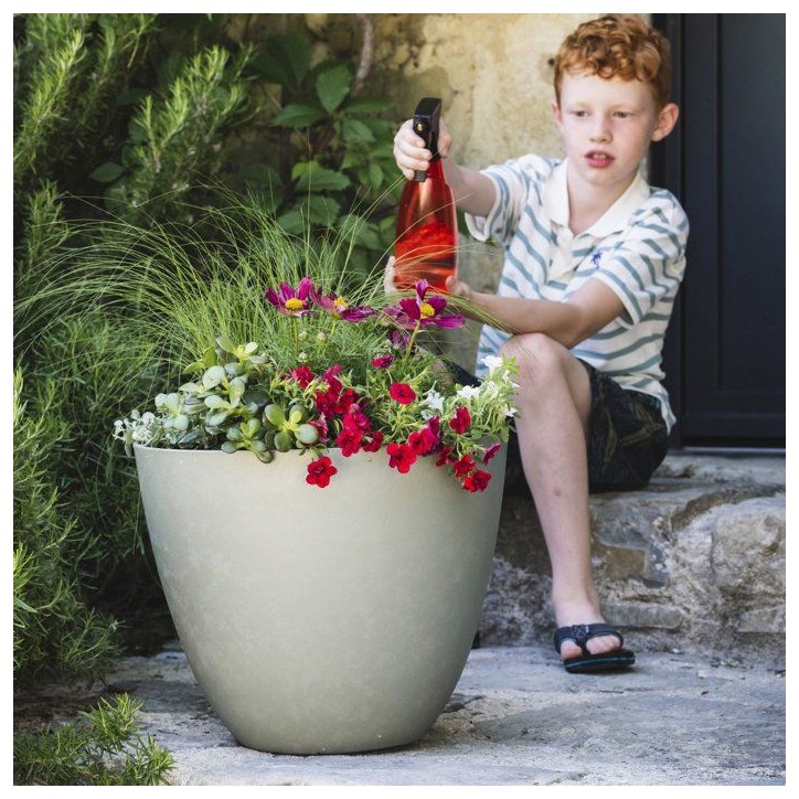 Pot de fleurs Rond Ø 50 cm - EDA - Element - 47,8 L - Systeme de drainage - Intérieur / Extérieur - Ø 48,8 x H 38,4 cm - Kak Pot de fleurs Rond Ø 50 cm - EDA - Element - 47,8 L - Systeme de drainage - Intérieur / Extérieur - Ø 48,8 x H 38,4 cm - Kak