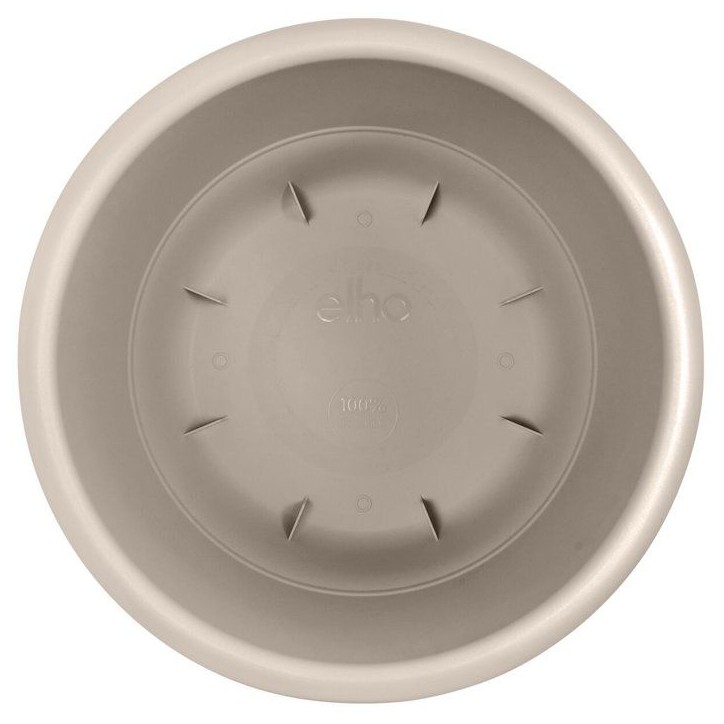 Pot de fleur rond - ELHO - Amiga Rond 55 - 55 L - Ø 55 x H 51 cm - Beige - Extérieur Pot de fleur rond - ELHO - Amiga Rond 55 - 55 L - Ø 55 x H 51 cm - Beige - Extérieur
