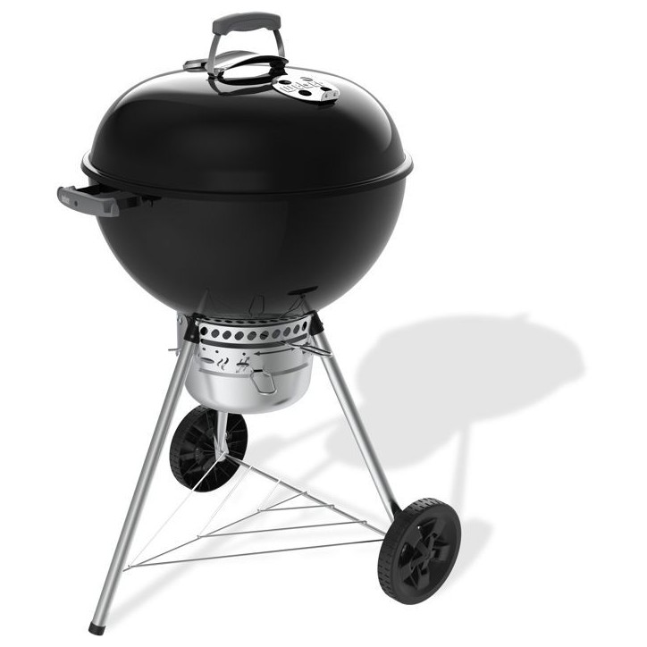 Barbecue a charbon - Weber - Original Kettle E-5730 - Ø57 cm - Thermometre intégré - Clapet d'aération - 9 couverts - Noir Barbecue a charbon - Weber - Original Kettle E-5730 - Ø57 cm - Thermometre intégré - Clapet d'aération - 9 couverts - Noir
