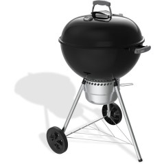 Barbecue a charbon - Weber - Original Kettle E-5730 - Ø57 cm - Thermometre intégré - Clapet d'aération - 9 couverts - Noir