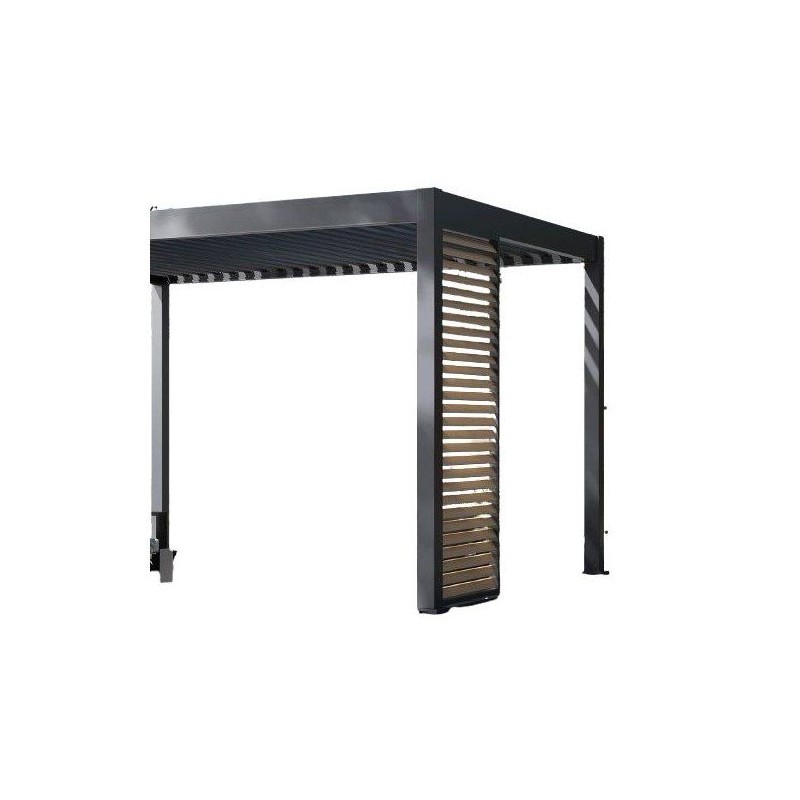 Panneau brise-vue - OMBREA - Ventelles horizontales - 1 m - Aluminium