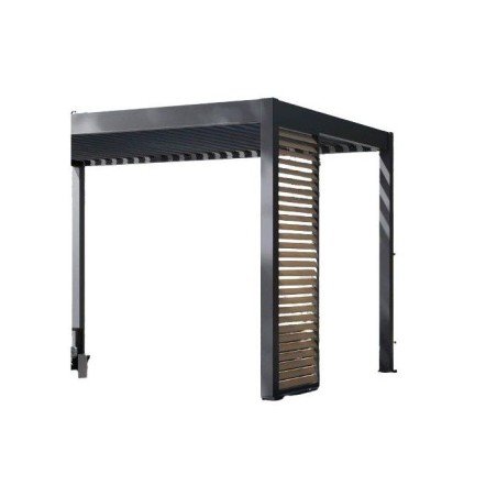 Panneau brise-vue - OMBREA - Ventelles horizontales - 1 m - Aluminium